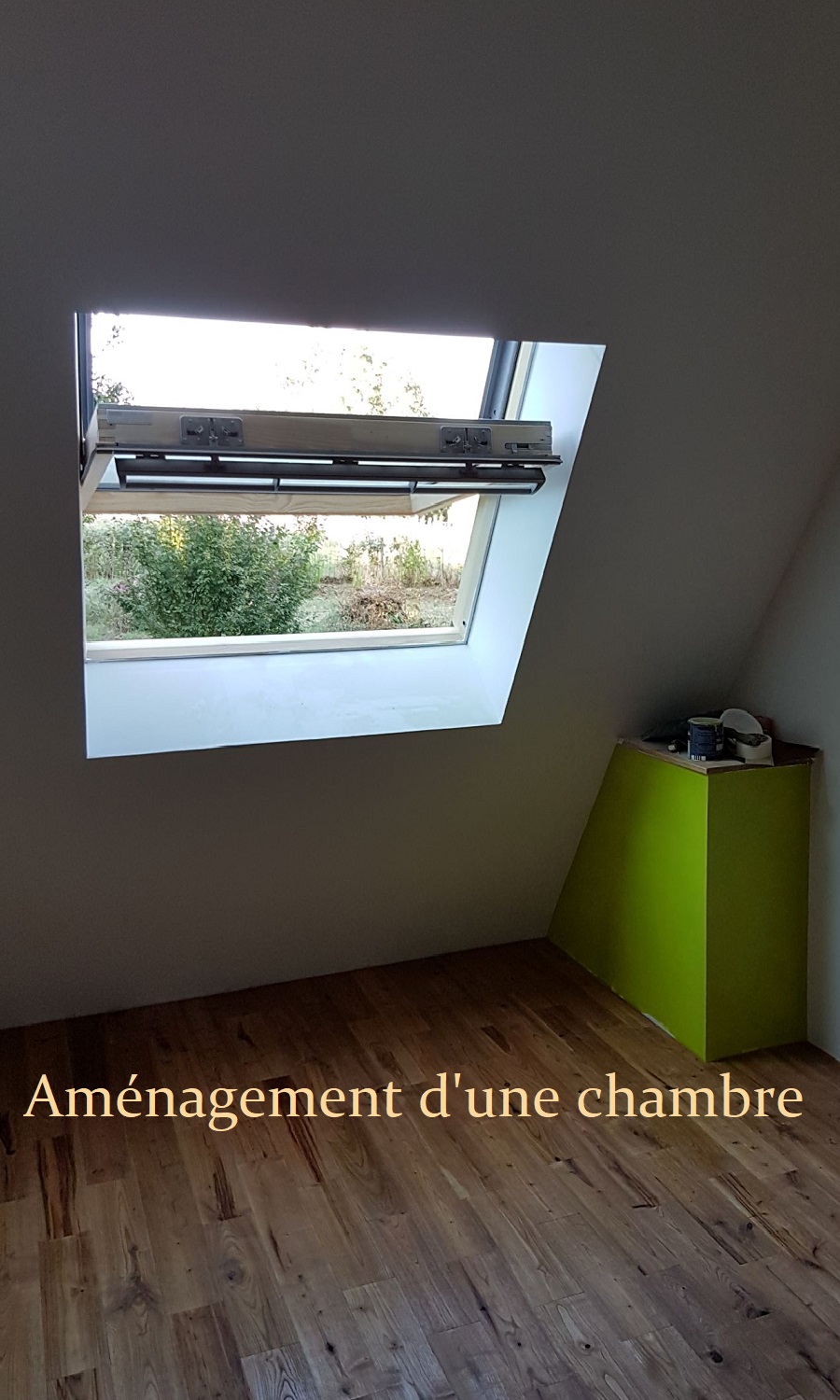 aménagement d'une chambre sous combles